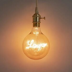 Ampoule Industrielle Love Éclairage Rétro