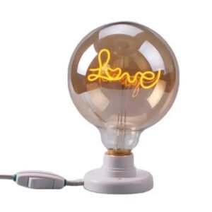 Ampoule Industrielle Love Éclairage Rétro