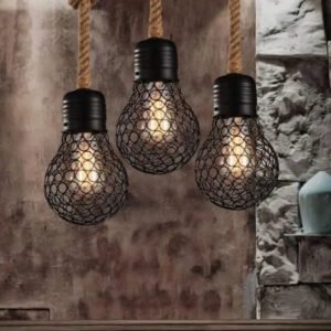 Ampoule Suspendue Industrielle Atelier Authentique Métallique