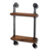 Étagère Industrielle Bois Tubulaire Combinée Vintage