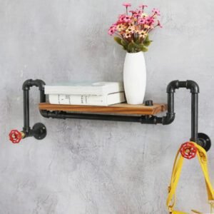 Étagère Industrielle Vintage Authentique En Métal