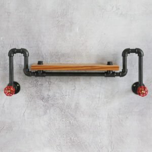 Étagère Industrielle Vintage Authentique En Métal