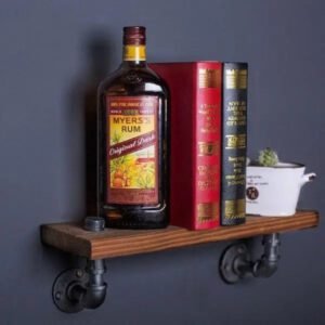 Étagère Murale Industrielle Bois Métal Authentique