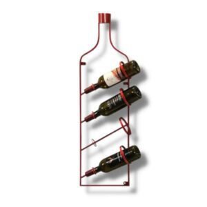 Étagère Murale Industrielle Contemporaine Bouteilles Authentique