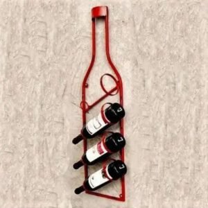 Étagère Murale Industrielle Pour Bouteilles Rustique