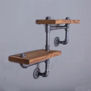 Étagère Murale Industrielle Pour Cuisine Moderne