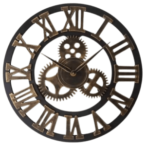 Horloge Industrielle À Rouages Apparents