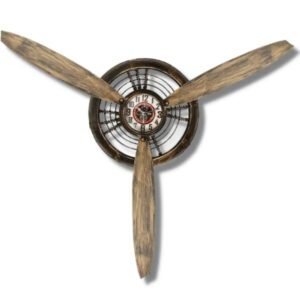 Horloge Industrielle Hélice Vintage Murale