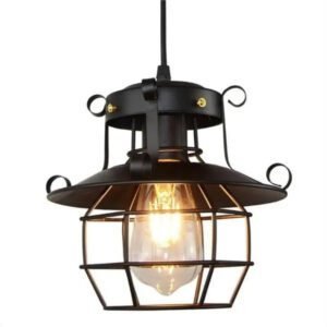 Suspension Industrielle Vintage Pour Entrée Contemporaine