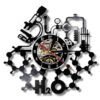 Horloge Industrielle À Thème Scientifique Rétro