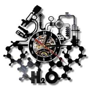 Horloge Industrielle À Thème Scientifique Rétro