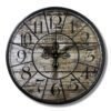 Horloge Industrielle Authentique Imposante Métallique Patinée