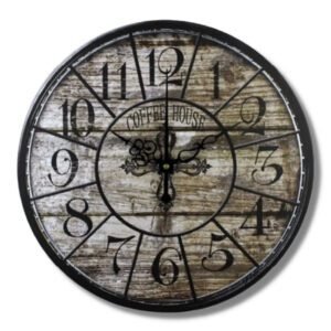 Horloge Industrielle Authentique Imposante Métallique Patinée