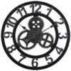 Horloge Industrielle Bois Massif Contemporain Collection Signature