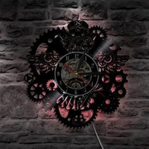 Horloge Industrielle LED Rétroéclairage Surdimensionnée Décorative