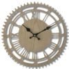 Horloge Industrielle Murale Bois Massif Vintage