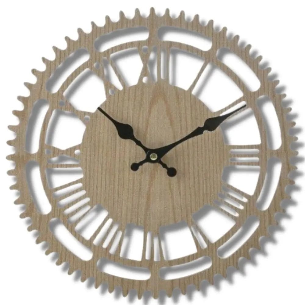 Horloge Industrielle Murale Bois Massif Vintage 1 Horloge Industrielle Murale Bois Massif Vintage