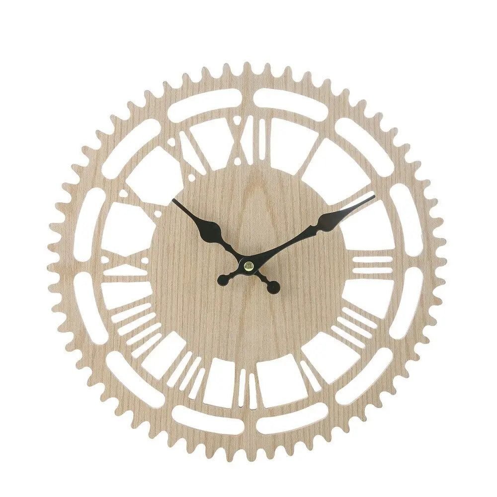 Horloge Industrielle Murale Bois Massif Vintage 2 Horloge Industrielle Murale Bois Massif Vintage