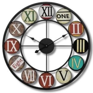 Horloge Industrielle Murale Style Vintage Authentique