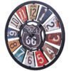 Horloge Industrielle Rétro Route 66 Authentique