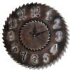 Horloge Industrielle Scie Métallique Murale Authentique