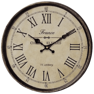 Horloge Industrielle Vintage Patinée Authentique Métallique