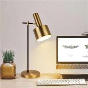 Lampe À Poser Industrielle Dorée Design