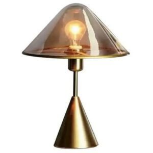 Lampe À Poser Industrielle Finition Dorée