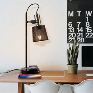 Lampe À Poser Industrielle USB Chic