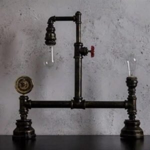 Lampe À Poser Industrielle Vintage Authentique