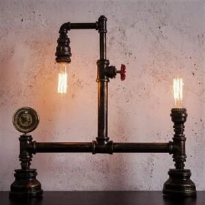 Lampe À Poser Industrielle Vintage Authentique