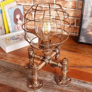 Lampe De Salon Industrielle Posée Vintage