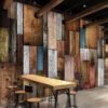 Papier Peint Bois Industriel Aspect Vieilli
