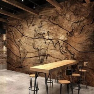 Papier Peint Industriel Effet Bois Authentique