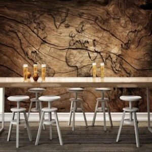 Papier Peint Industriel Effet Bois Authentique