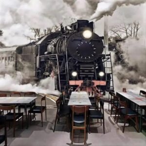 Papier Peint Industriel Motif Train Panorama