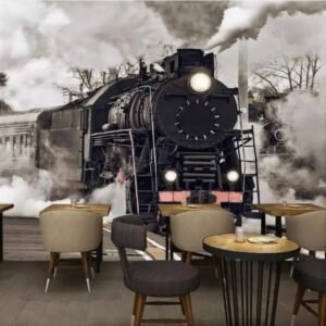 Papier Peint Industriel Motif Train Panorama