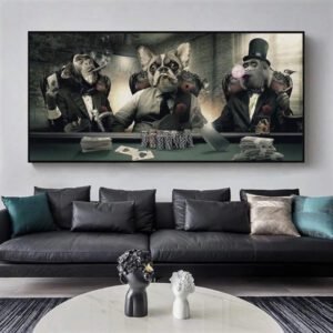 Tableau Industriel Ambiance Poker Vintage Authentique