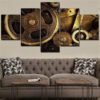Tableau Industriel Engrenages Rotatifs Vintage